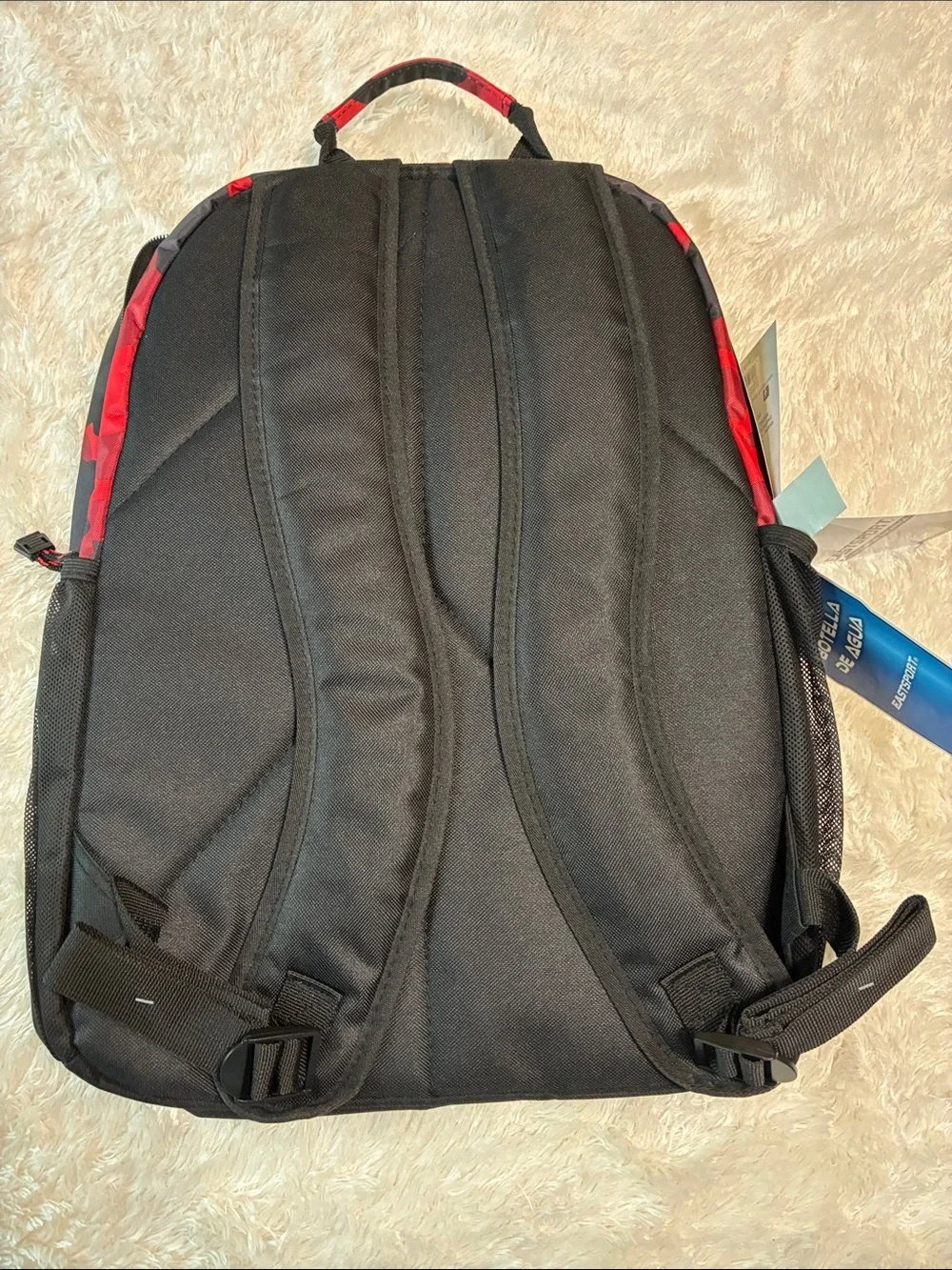 Black and Red Camo Men's Backpack